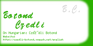 botond czedli business card